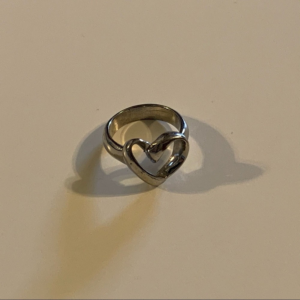 Heart Ribbon Ring